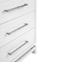 Pearl Bedside Table - Large White - OUTLET NSW