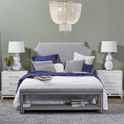 Pearl Bedside Table - Large White - OUTLET NSW