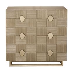 Alton 3 Drawer Chest - Antique Gold - OUTLET NSW