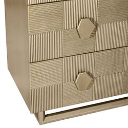 Alton 3 Drawer Chest - Antique Gold - OUTLET NSW