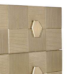 Alton 3 Drawer Chest - Antique Gold - OUTLET NSW