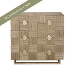 Alton 3 Drawer Chest - Antique Gold - OUTLET NSW