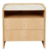 Valerie Bedside Table - Petite Natural Oak - OUTLET NSW