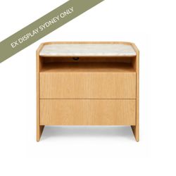 Valerie Bedside Table - Petite Natural Oak - OUTLET NSW