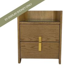 Valerie Bedside Table - Petite Natural Oak - OUTLET NSW