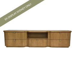 Lina Entertainment Unit - Natural Oak - OUTLET NSW