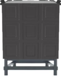 Saxon 2 Drawer Bedside Table - Black - OUTLET NSW