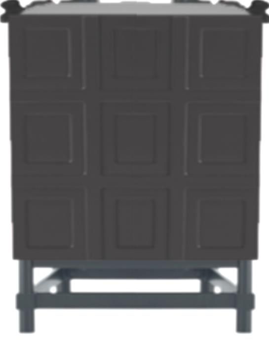 Saxon 2 Drawer Bedside Table - Black - OUTLET NSW