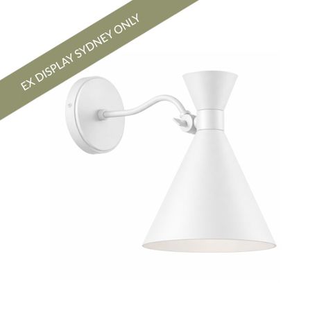 Hopkins Wall Sconce - White - OUTLET NSW