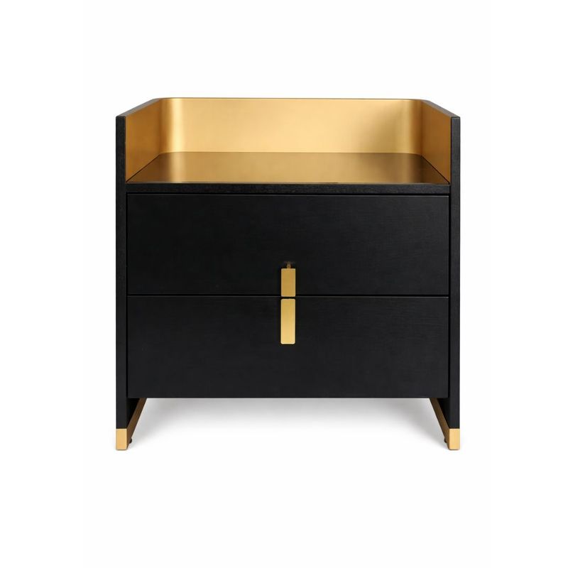 Valerie Bedside Table - Small Black - OUTLET NSW