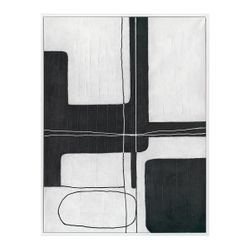 Dark Geometry Series I Canvas Painting