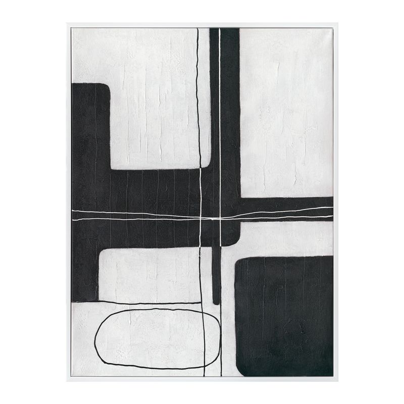 Dark Geometry Series I Canvas Painting