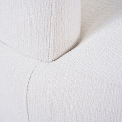 Tubby Swivel Arm Chair - Ecru