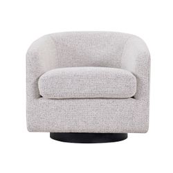 Bellevue Swivel Arm Chair - Salt & Pepper
