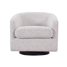 Bellevue Swivel Arm Chair - Salt & Pepper