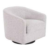 Bellevue Swivel Arm Chair - Salt & Pepper