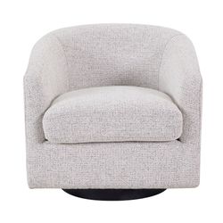 Bellevue Swivel Arm Chair - Salt & Pepper