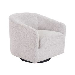 Bellevue Swivel Arm Chair - Salt & Pepper