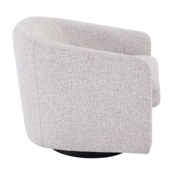 Bellevue Swivel Arm Chair - Salt & Pepper