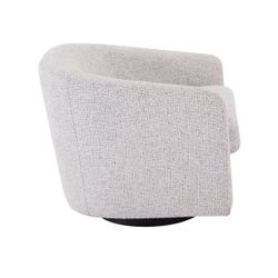 Bellevue Swivel Arm Chair - Salt & Pepper