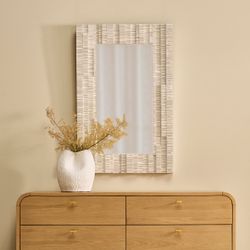 Dunbar Wall Mirror - Rectangle White
