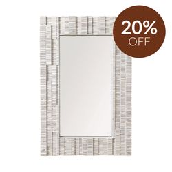 Dunbar Wall Mirror - Rectangle White