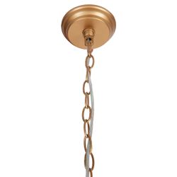 Sierra Beaded Chandelier - Gold/White - OUTLET NSW