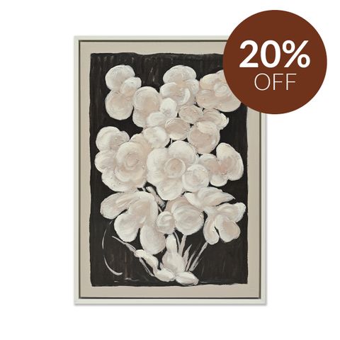 Textured Bouquet Enhanced Canvas Print