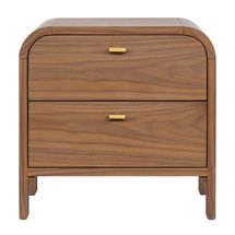 Chisholm Bedside Table - Walnut
