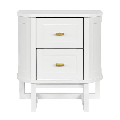 Theodore Bedside Table - Small White