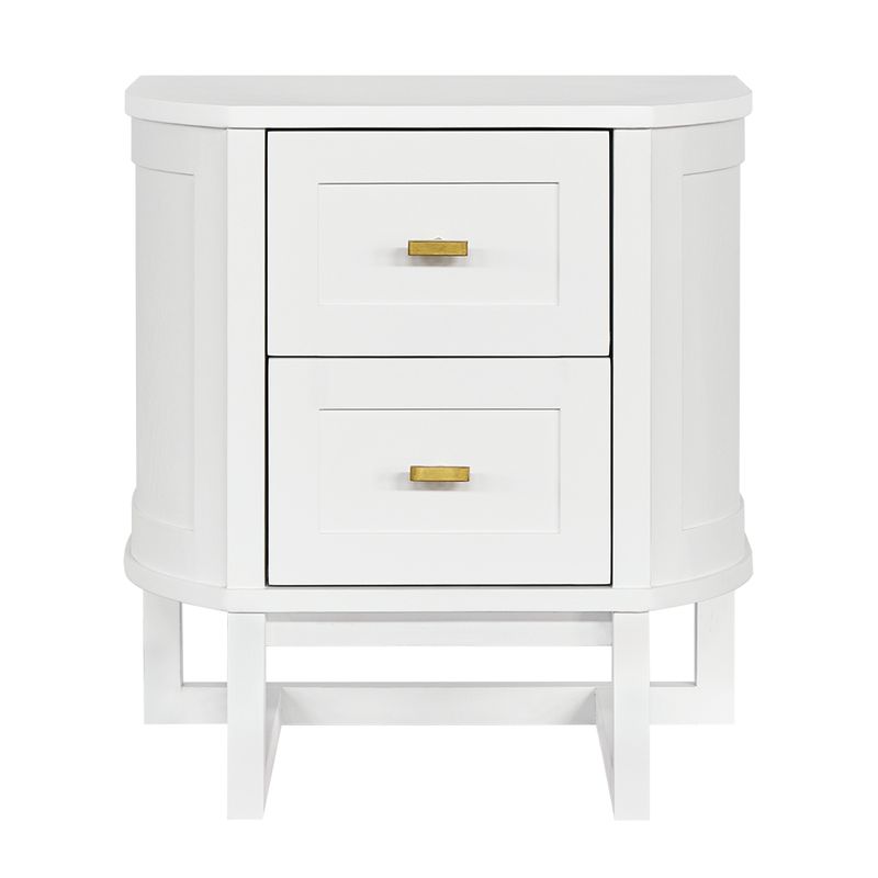 Theodore Bedside Table - Small White