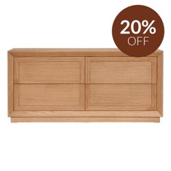 Balmain 4 Drawer Chest - Natural Oak
