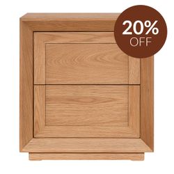 Balmain Tall Bedside Table - Natural Oak