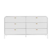 Chisholm 6 Drawer Chest - White - OUTLET NSW