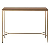Chloe Timber Console Table - Large Gold