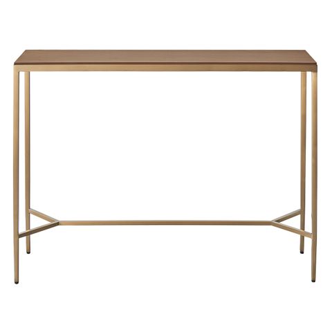 Chloe Timber Console Table - Large Gold