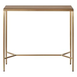 Chloe Timber Console Table - Small Gold