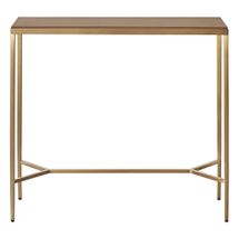 Chloe Timber Console Table - Small Gold