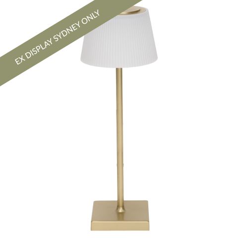 Tate Rechargeable Touch Lamp - Gold - OUTLET NSW