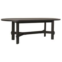 Noho Oval Dining Table - 2.2m Black - OUTLET NSW