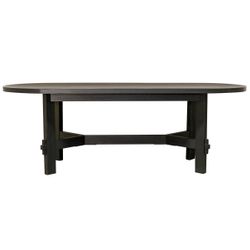 Noho Oval Dining Table - 2.2m Black - OUTLET NSW