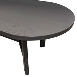 Noho Oval Dining Table - 2.2m Black - OUTLET NSW