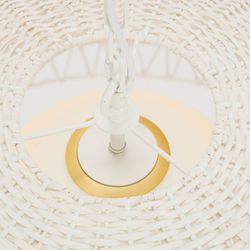 Fortaleza Rattan Pendant - Large White