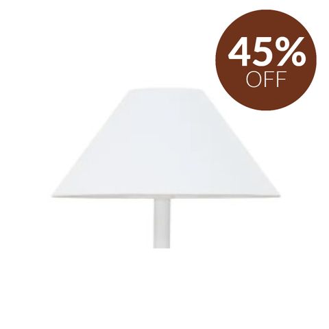 Marbella Floor Tapered Shade - White