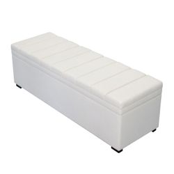 Soho Storage Bench Ottoman - Ivory