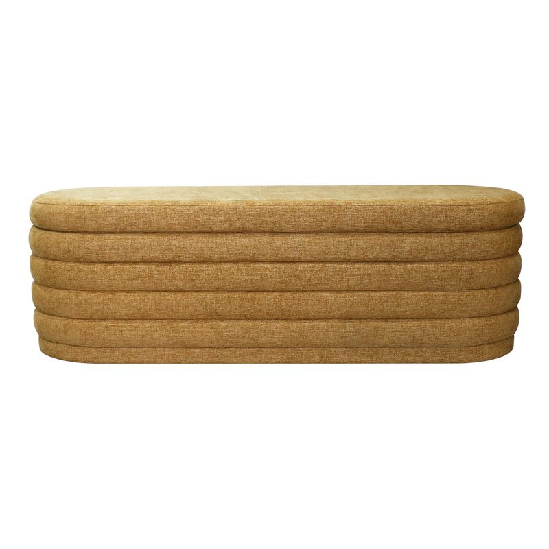 Demi Storage Bench Ottoman - Mustard