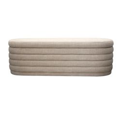 Demi Storage Bench Ottoman - Beige