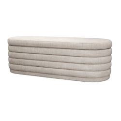 Demi Storage Bench Ottoman - Beige