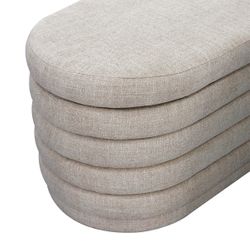Demi Storage Bench Ottoman - Beige
