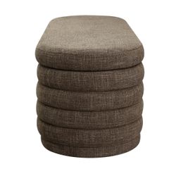 Demi Storage Bench Ottoman - Chocolate